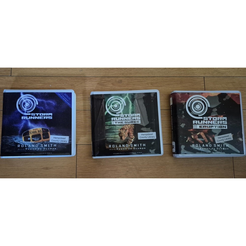 The Storm Runners Trilogy Audio CD Series by Roland Smith (S2066)